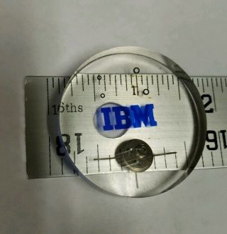 Vtg.  Paperweight IBM 1620 Computer Transistor & Memory Embedded in Lucite (1959) 7