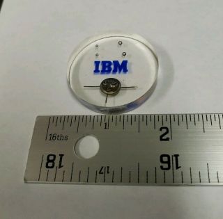 Vtg.  Paperweight IBM 1620 Computer Transistor & Memory Embedded in Lucite (1959) 8
