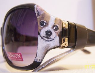Chihuahua Hand Painted Foster Grant Sunglasses Dog Art Gift