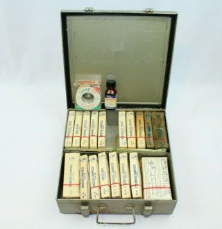 A.  E.  Halperin Co.  First Aid Box Metal Box 1960 