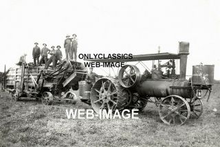 1912 Minneapolis Moline Vintage Steam Tractor Thrasher Minnesota Farm 8x12 Photo