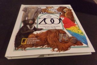 National Geographic At The Zoo Pop Up Book Monkeys Elephant Sea Lions Giraffe 3