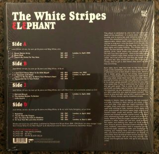 THE WHITE STRIPES Elephant 2LP Vinyl UK Version XLLP 162 NM 2