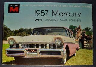 1957 Mercury Brochure Monterey Montclair Colony Park Wagon Orig 57 Not A Reprint