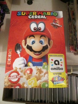 Mario Cereal Red Full Box Odyssey Amiibo Nintendo Switch