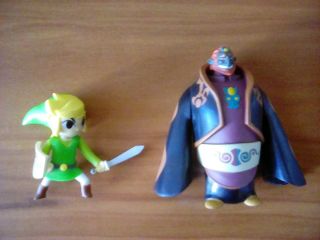 The Legend Of Zelda Wind Waker Ganondorf & Link World Of Nintendo Action Figures