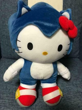 Sanrio Hello Kitty Sega Sonic Plush Doll Collaboration Stuffed Toy Japan F/s