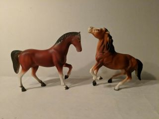 Vintage/antique Large 10 " Diamond P Hard Plastic Horses