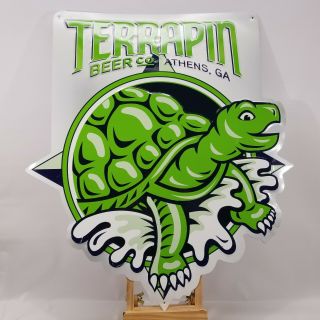 Terrapin Beer Company Turtle And Compass Athens Georgia Tin Tacker Sign