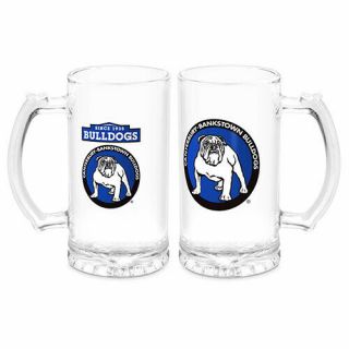 Canterbury Bulldogs Nrl Heritage Glass Drink Stein 500ml Man Cave Bar Gift