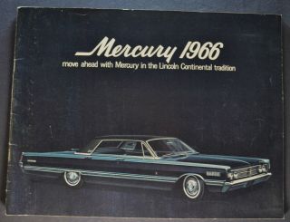 1966 Mercury Brochure Montclair Park Lane Monterey S - 55 Colony Park Wagon 66