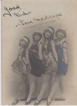 The Four Madcaps Theatre,  Stage & Music Hall - Girl Comedy - Signed Pic