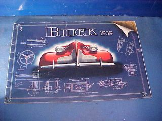1939 Buick Automobiles Illustrated Advertising Booklet