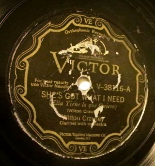 Wilton Crawley W/jelly Roll Morton - Victor V - 38116 (young Johnny Hodges,  Sax) 192