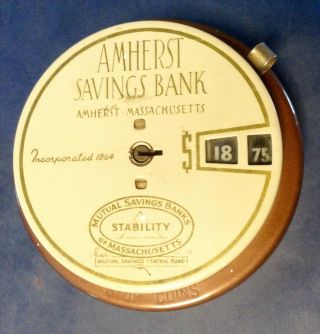 Amherst Ma Savings Bank Register Add O Bank 5 10 25 Cent No Keys