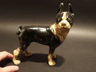 Antique Style Miniature Cast Iron Pug Dog Statue