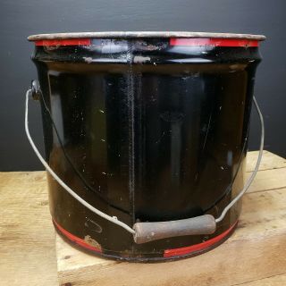 RARE Antique Vintage Sico Motor Oil Can Bucket Pail Penn Penna 4