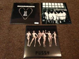 Rammstein Stunning 3 X 7 " Singles Unplayed Warehouse Find Haifisch Pussy