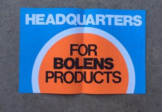 Bolens Fmc Tractor Sign Paper Poster Store Display Vintage Lawn Mower