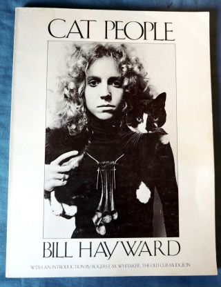 Cat People Bill Hayward Pb Book B&w Photography Feline Portraits Artsy Cats 1978