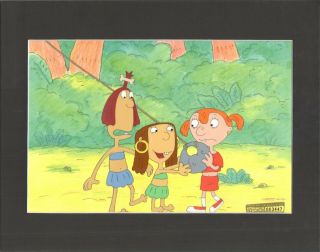 Mike Lu And Og Production Cel Setup With Cartoon Network And Seal