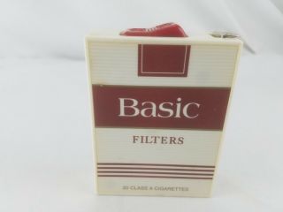 Vintage Basic Filter Cigarette Pack Tape Measure Advertising