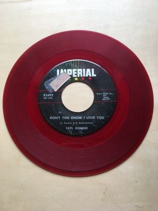 RARE NORTHERN SOUL FATS DOMINOS (RED VINYL) 1950’s IMPERIAL RECORDS 3