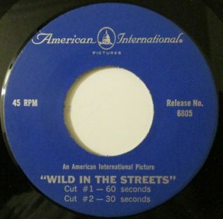 " Wild In The Streets " American International Radio Spots 45 - Biker - Psych