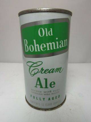 Old Bohemian Cream Ale Straight Steel Juice Tab Beer Can 99 - 15 - D Dull Silver