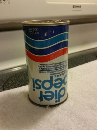 Diet Pepsi Can Error Upside Down Vintage 12 Oz Washington D.  C.  Chevrly Maryland