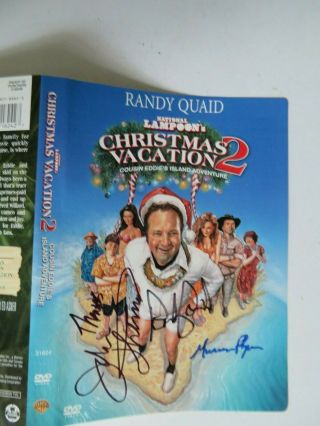 Signed Autographed Dvd Christmas Vacation 2 - Randy Quaid,  Jake Thomas,  Flynn