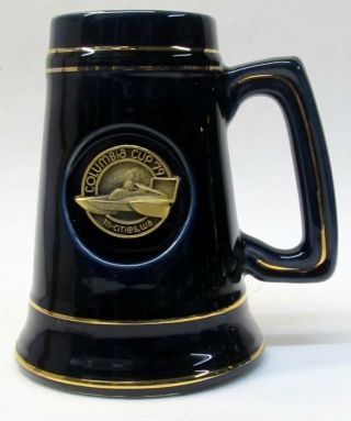 1979 Columbia Cup Tri - Cities Wa.  Hydroplane Racing Heavy Ceramic Mug Stein