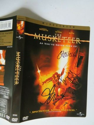 Signed Autographed Dvd The Musketeer - Catherine Deneuve,  Mena Suvari,  Tim Roth