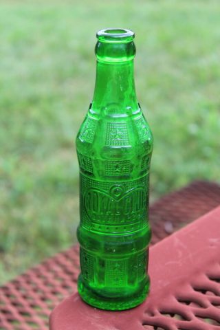 1928 Green Royal Club Beverage Art Deco Bottle Alabama Bottling Co Birmingham AL 4