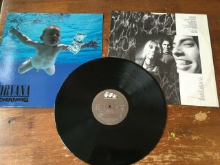 Nirvana - Nevermind - 1991 Geffen Sub Pop Vinyl Lp Misprint Inner Sleeve