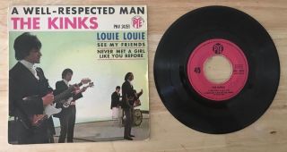 Rare French The Kinks Ep A Well Respected Man