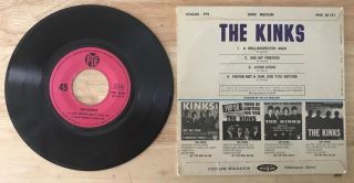 RARE FRENCH THE KINKS EP A WELL RESPECTED MAN 2