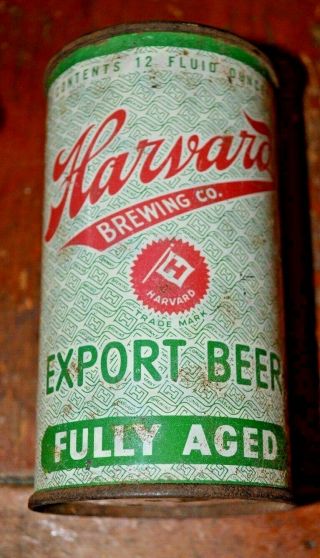 Harvard Export Beer Flat Top Beer Can