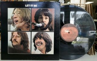 The Beatles - Let It Be Apple Lp Ar 34001 Nm - Rock Stereo Red Apple Label