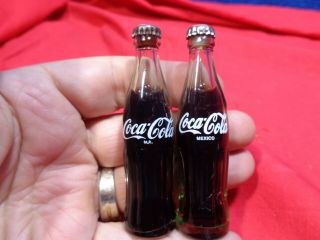 Vintage Miniature Glass Coca - Cola Coke Bottles Mexico & ?