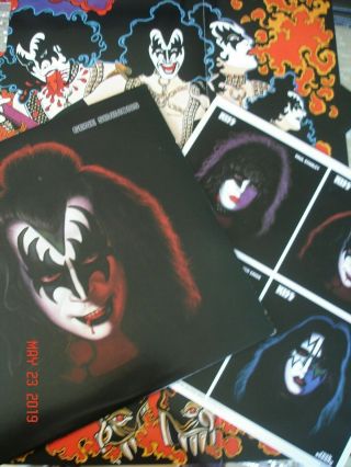 KISS GENE SIMMONS Solo Color 40th Anniversary LP 2018 Universal w/Color Poster 2
