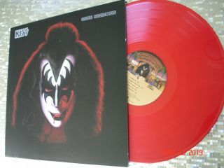 KISS GENE SIMMONS Solo Color 40th Anniversary LP 2018 Universal w/Color Poster 3