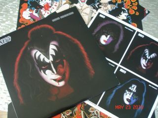 KISS GENE SIMMONS Solo Color 40th Anniversary LP 2018 Universal w/Color Poster 4