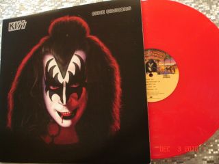 KISS GENE SIMMONS Solo Color 40th Anniversary LP 2018 Universal w/Color Poster 6