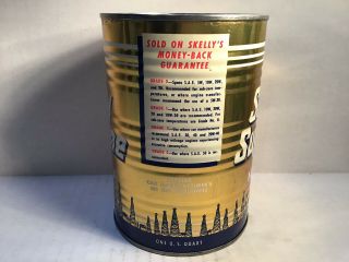 Vintage Skelly Oil Can Quart NOS Gas Rare Handy Sign Sunoco Texaco Mobil Shell 4 6