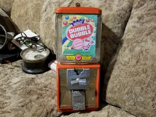 Vintage Northwestern 10 Cent Gum Candy Machine W/embossed Glass Globe