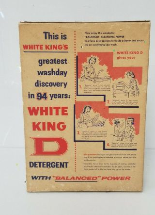 Vintage Advertising White King Soap Detergent 4
