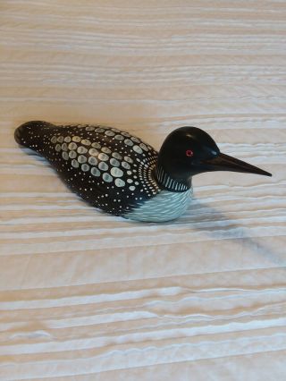 Ll Bean Carved Wooden Loon