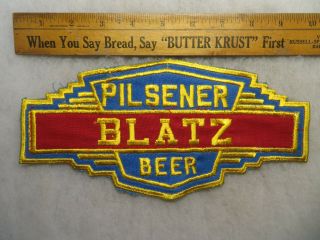 Vintage 1940s Blatz Beer Brewery Large Jacket Patch