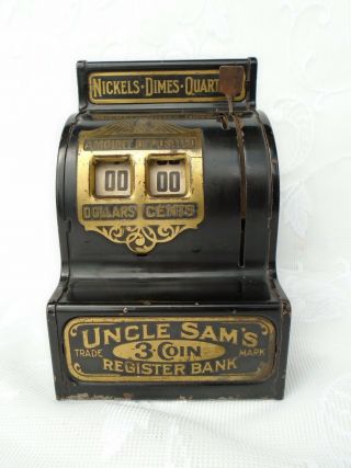 Rare Vertical Slot & Back Door Uncle Sam 